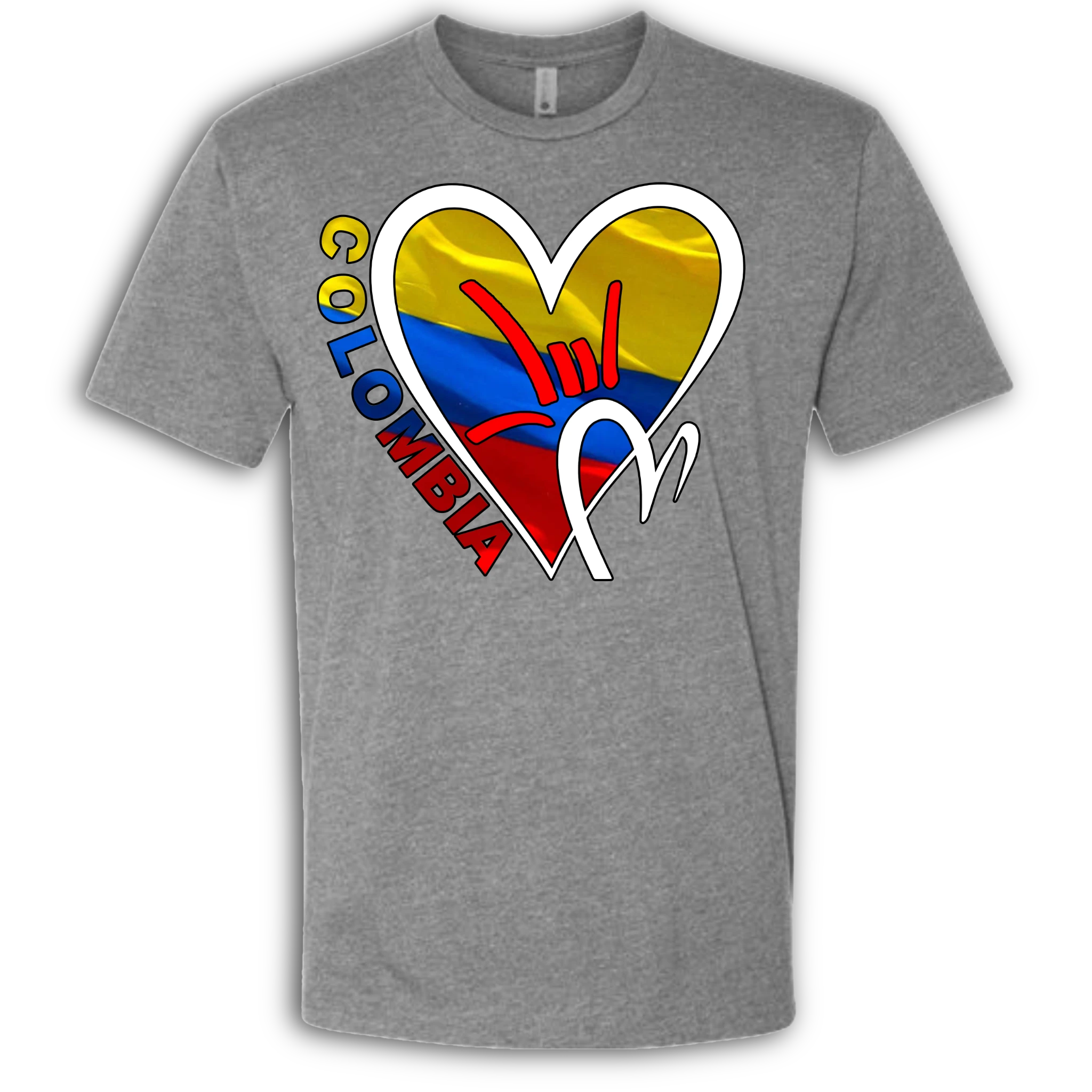 Colombia Flag ILY HEART T-Shirt