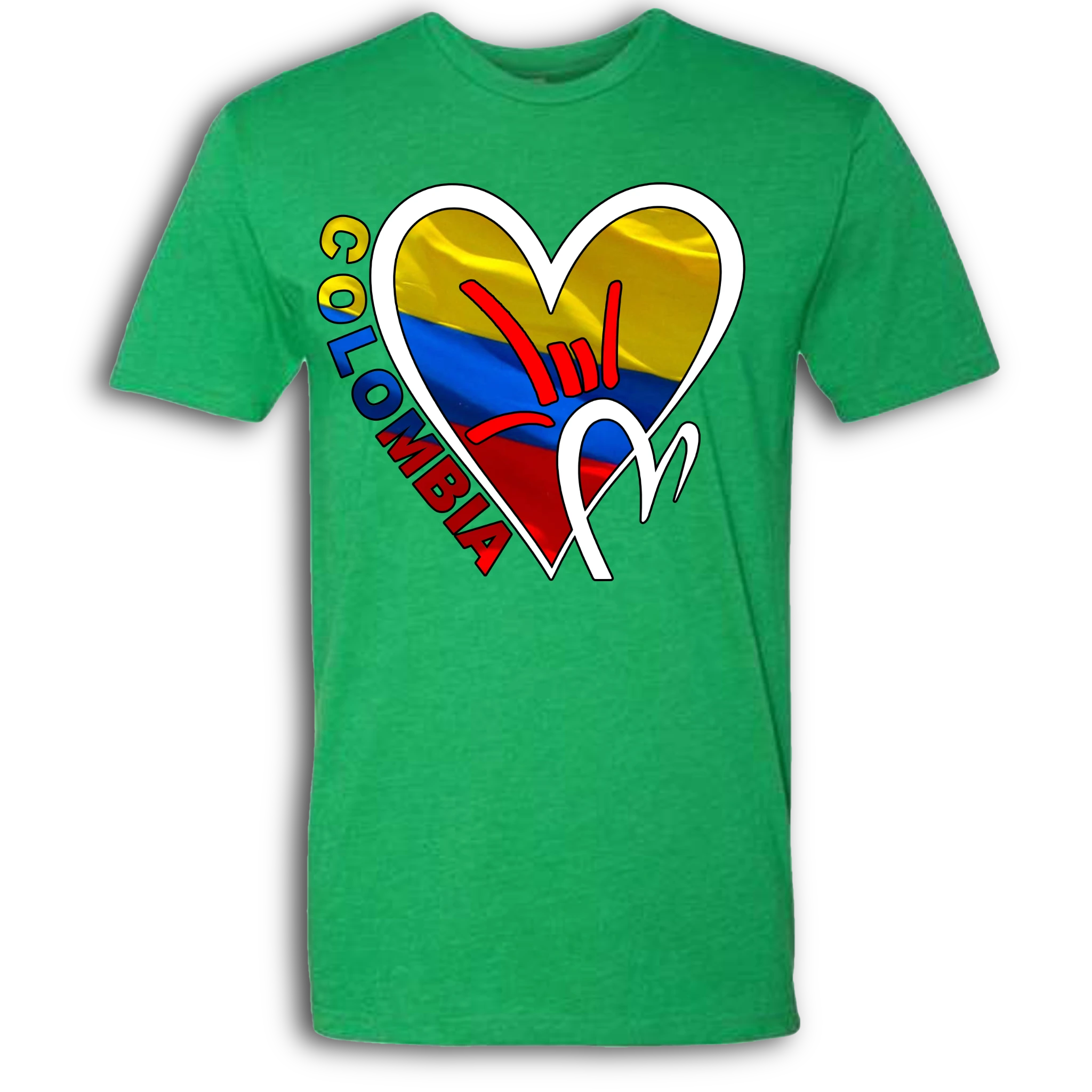 Colombia Flag ILY HEART T-Shirt