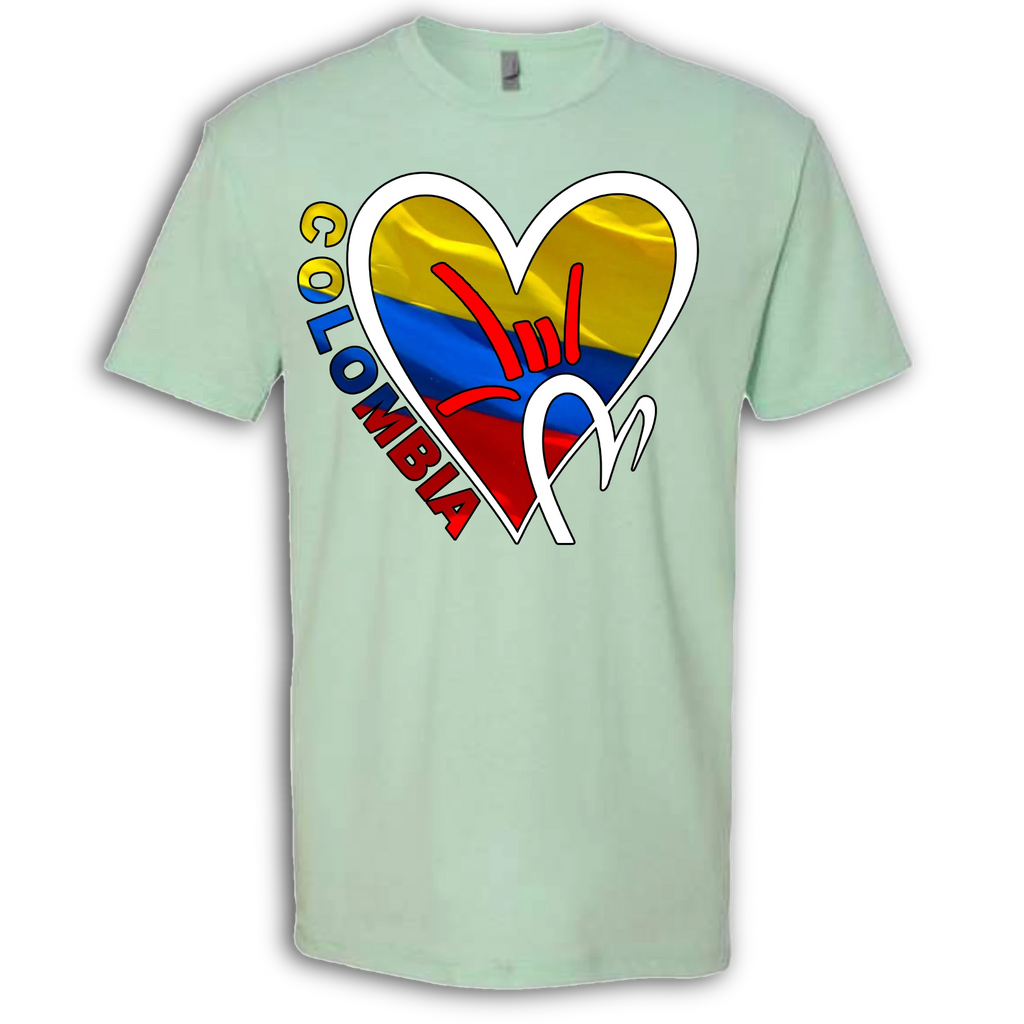 Colombia Flag ILY HEART T-Shirt