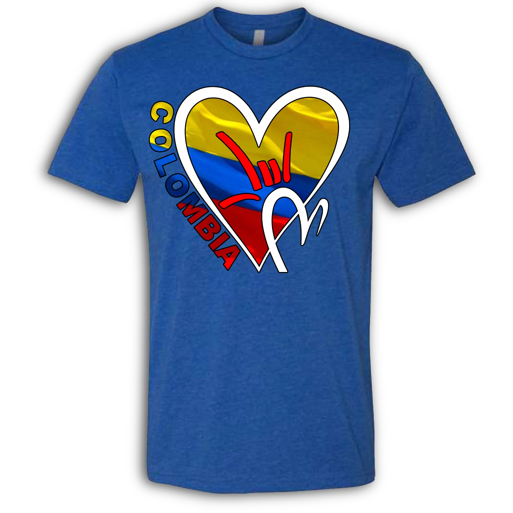 Colombia Flag ILY HEART T-Shirt