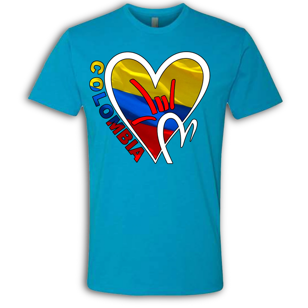 Colombia Flag ILY HEART T-Shirt