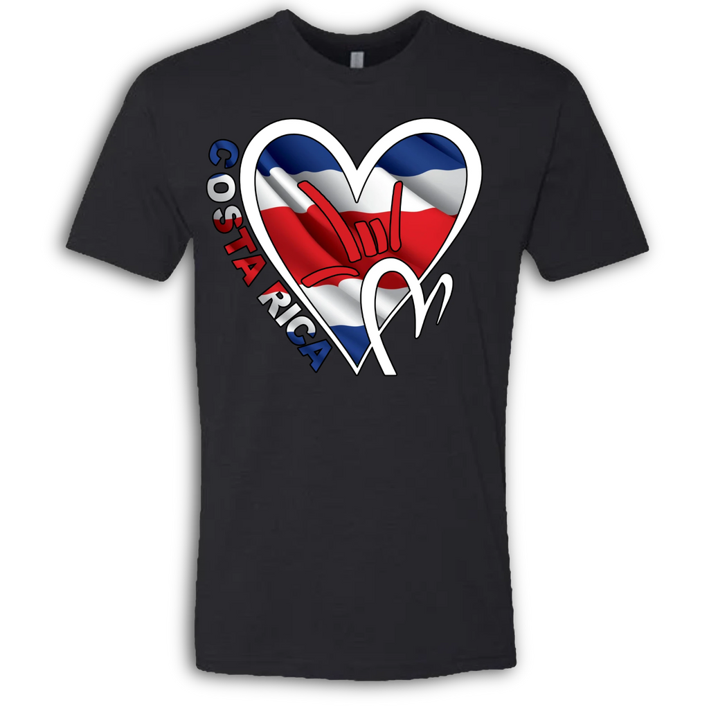 Costa Rica Flag ILY HEART T-Shirt