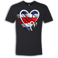 Costa Rica Flag ILY HEART T-Shirt