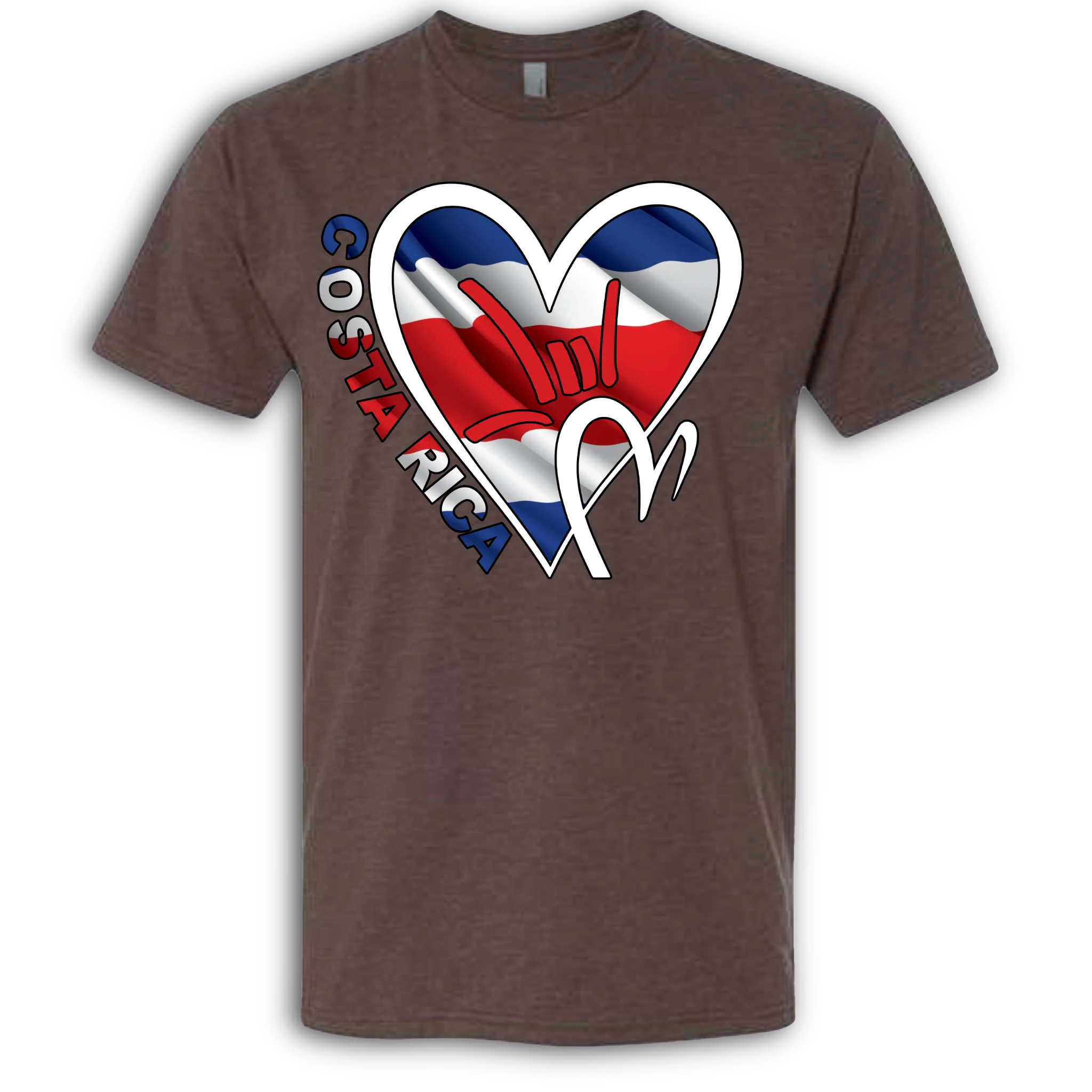 Costa Rica Flag ILY HEART T-Shirt