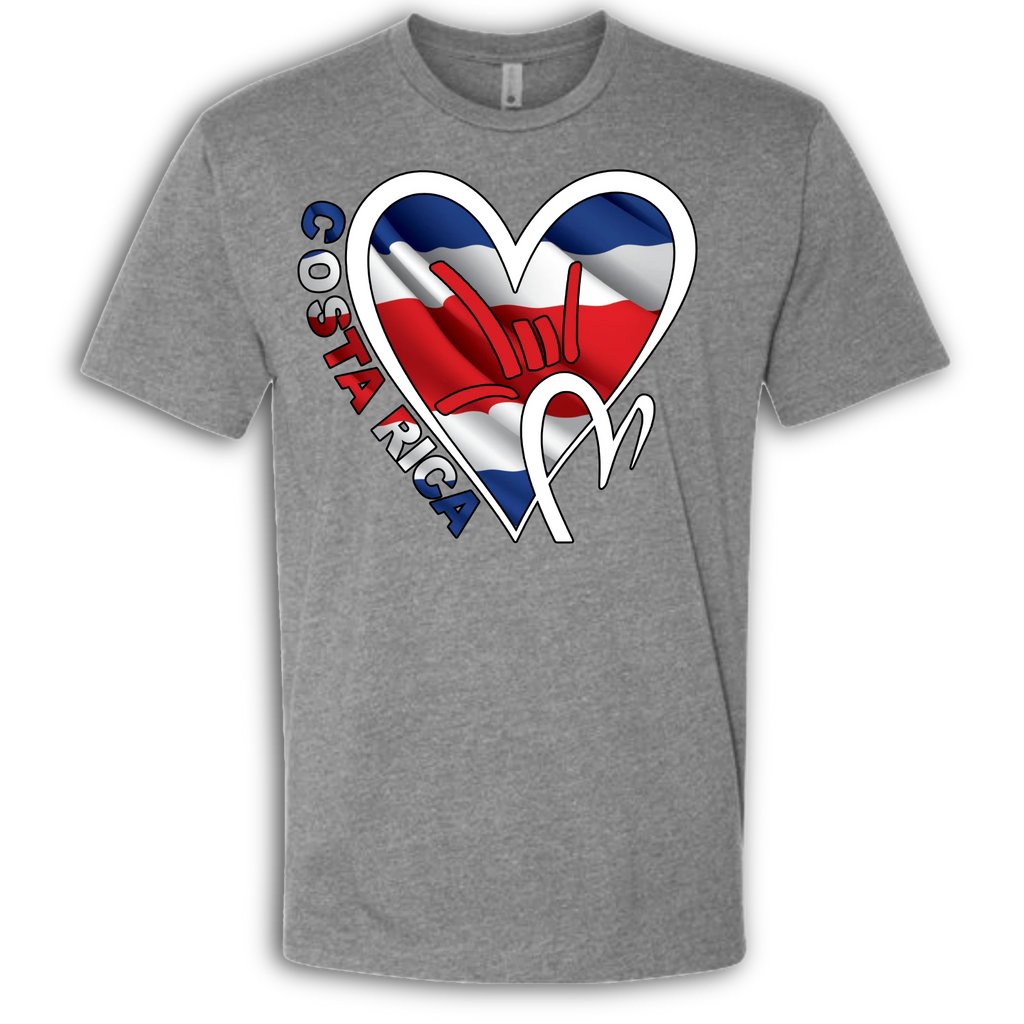 Costa Rica Flag ILY HEART T-Shirt