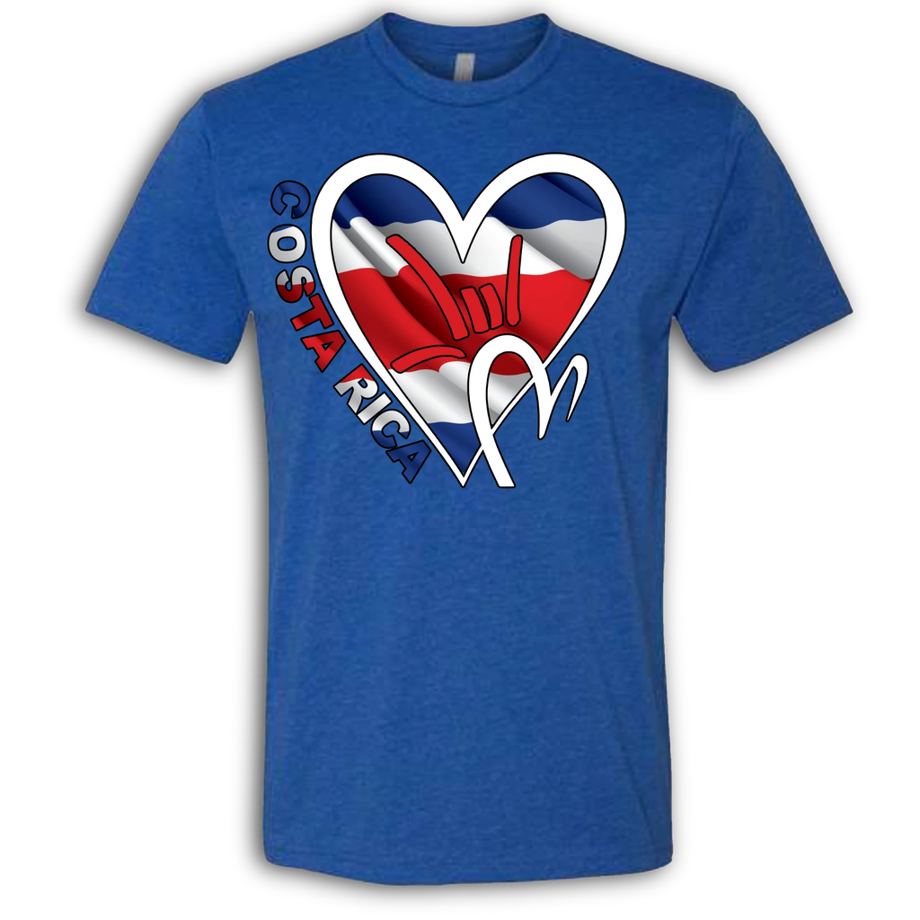 Costa Rica Flag ILY HEART T-Shirt