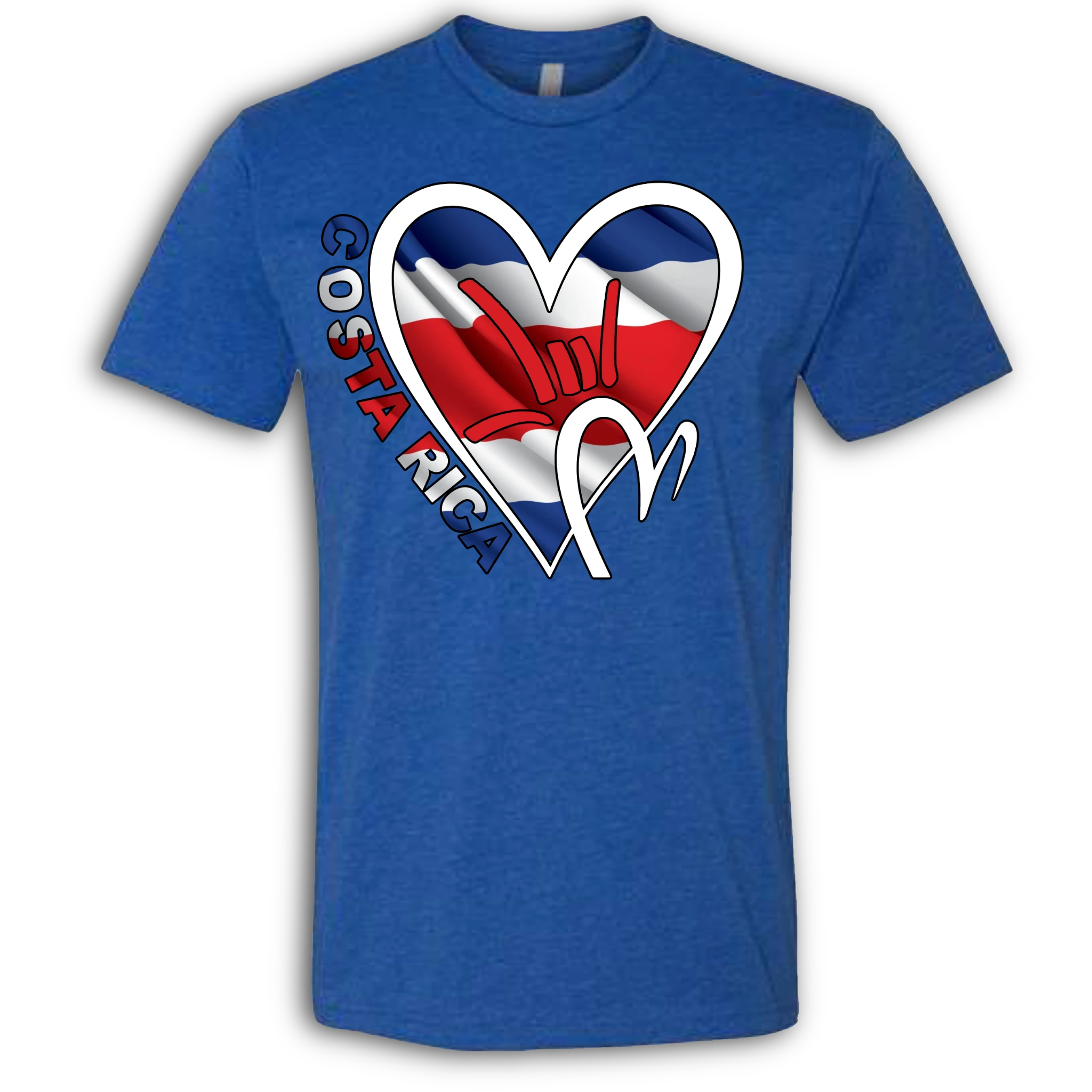 Costa Rica Flag ILY HEART T-Shirt