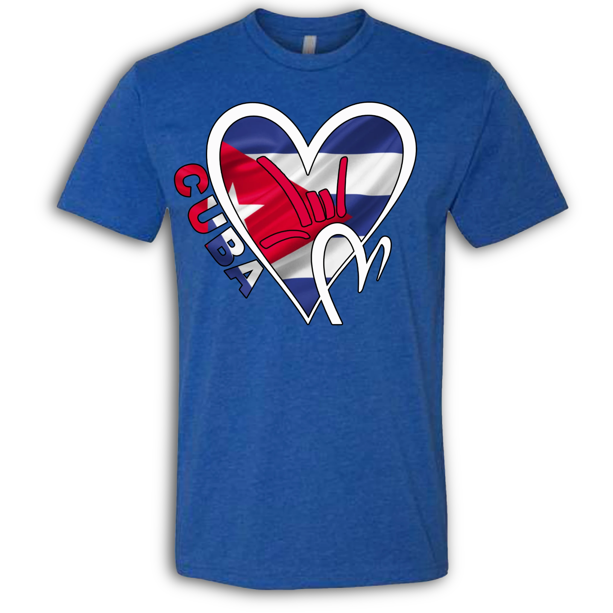 Cuba Flag ILY HEART T-Shirt