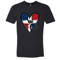 Dominican Republic Flag ILY HEART T-Shirt