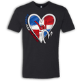 Dominican Republic Flag ILY HEART T-Shirt