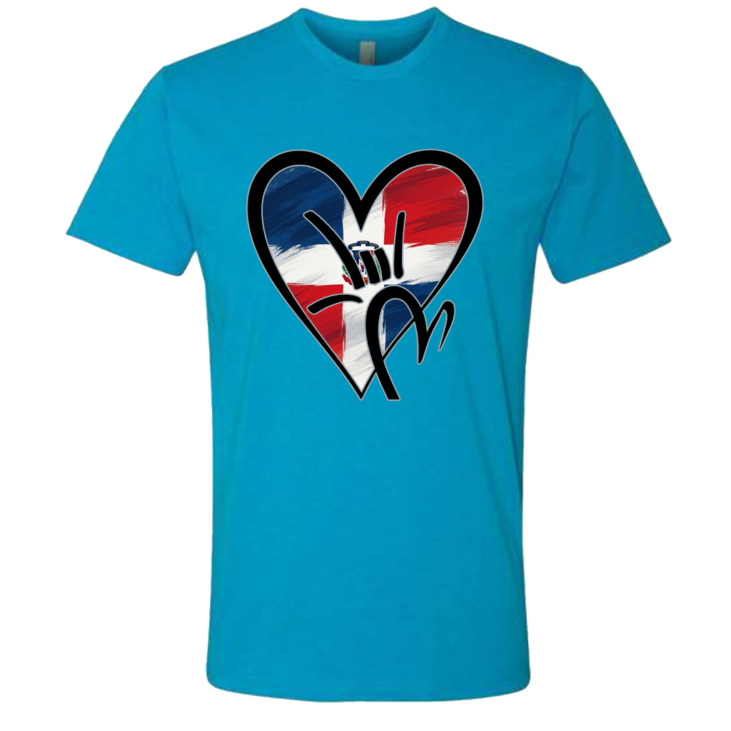 Dominican Republic Flag ILY HEART T-Shirt