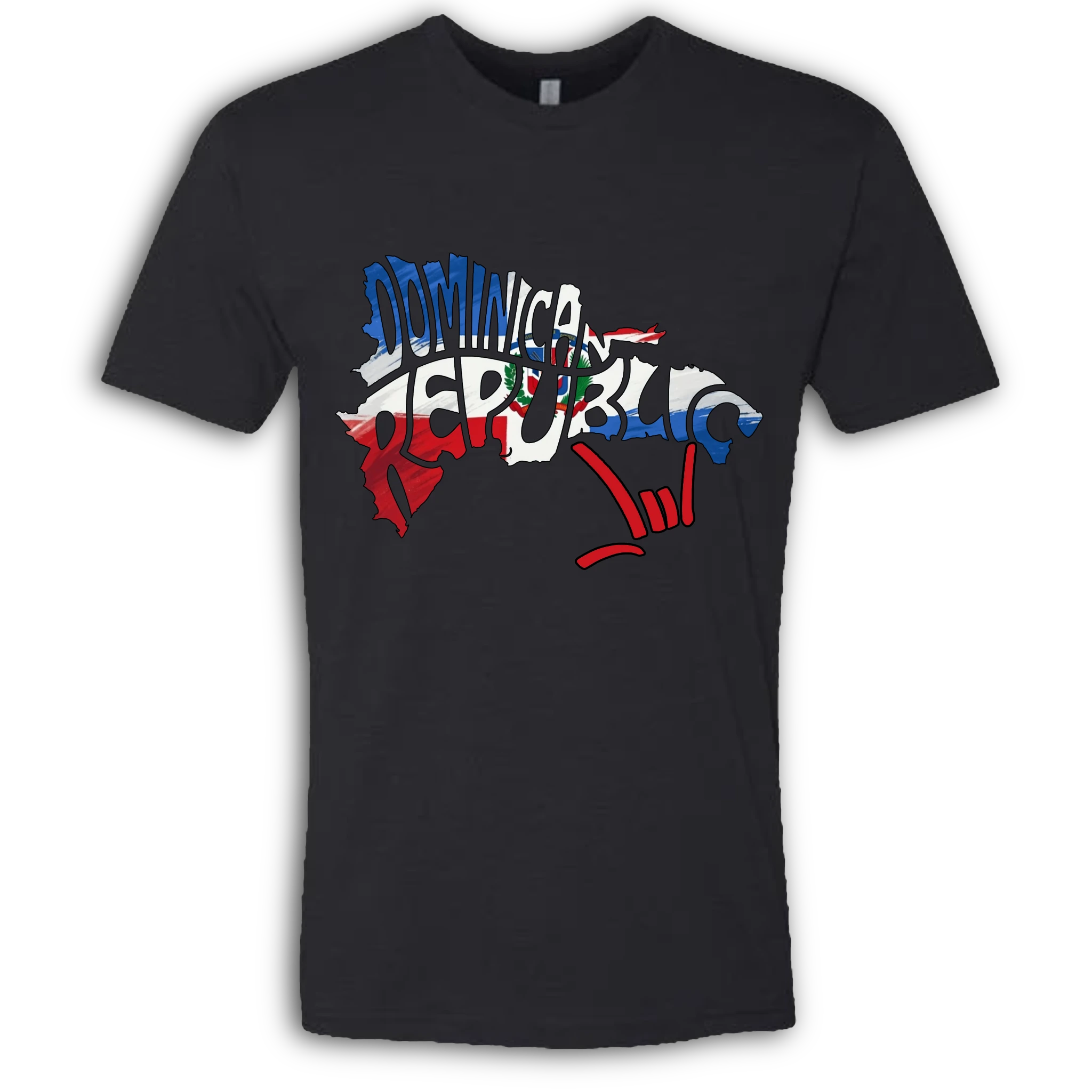Dominican Republic Map ILY HEART T-Shirt