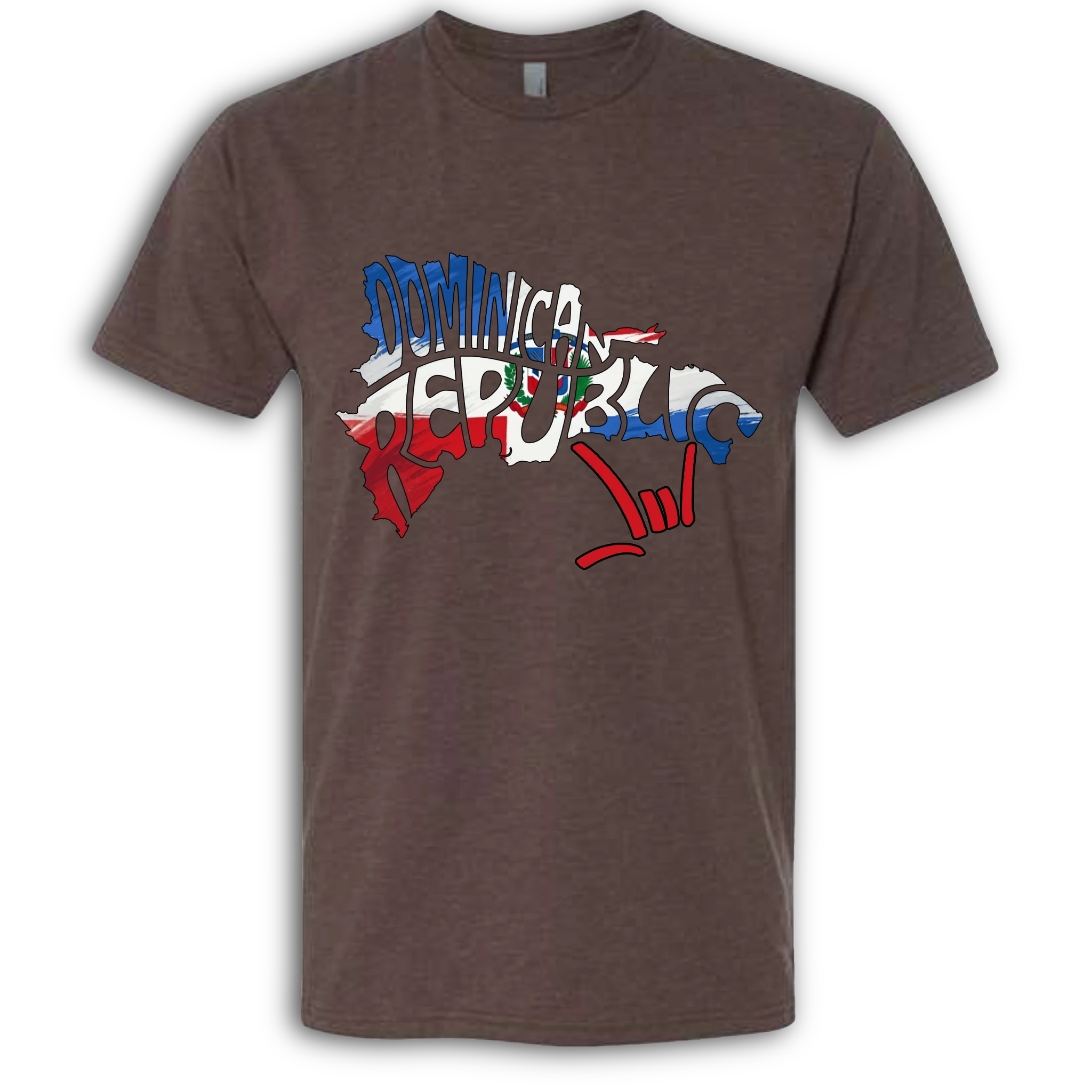 Dominican Republic Map ILY HEART T-Shirt