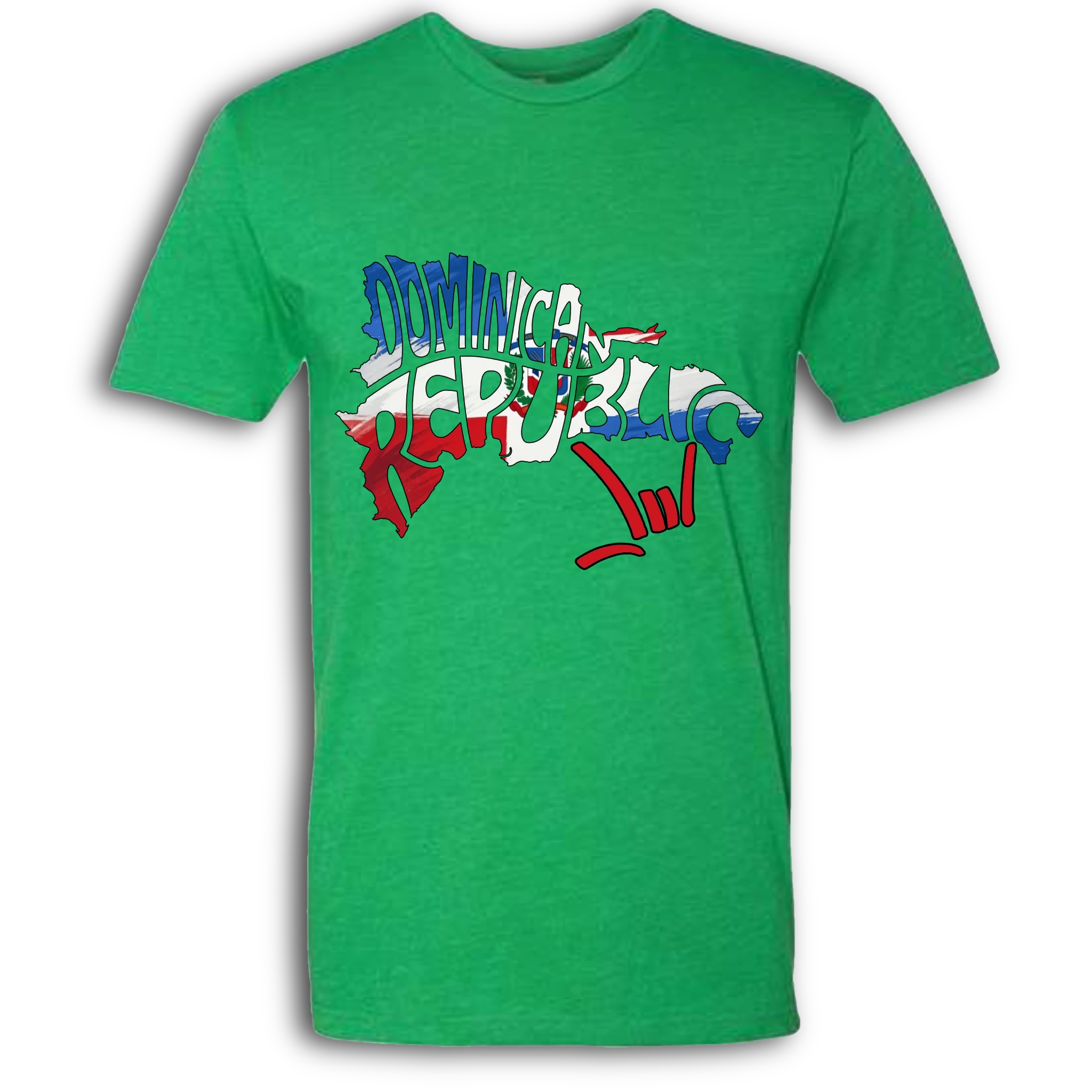 Dominican Republic Map ILY HEART T-Shirt