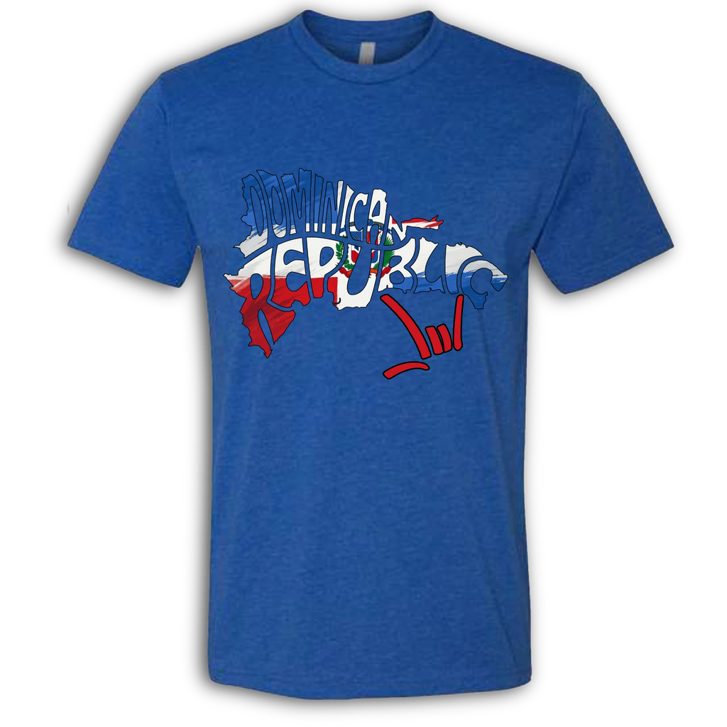 Dominican Republic Map ILY HEART T-Shirt