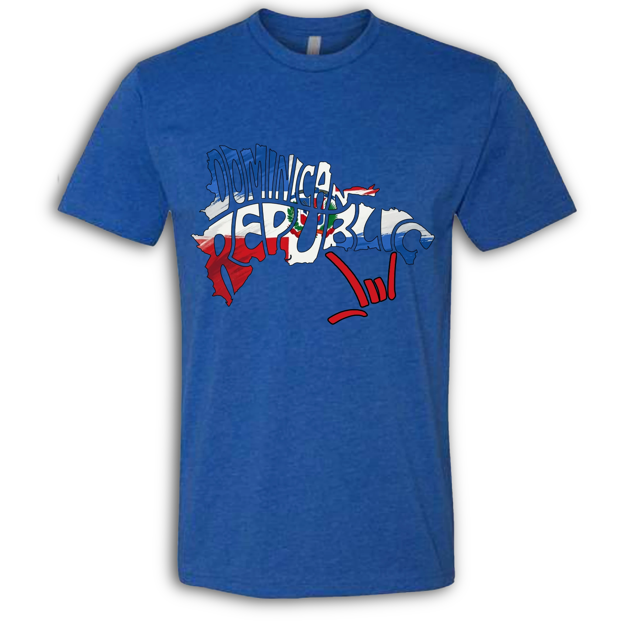 Dominican Republic Map ILY HEART T-Shirt