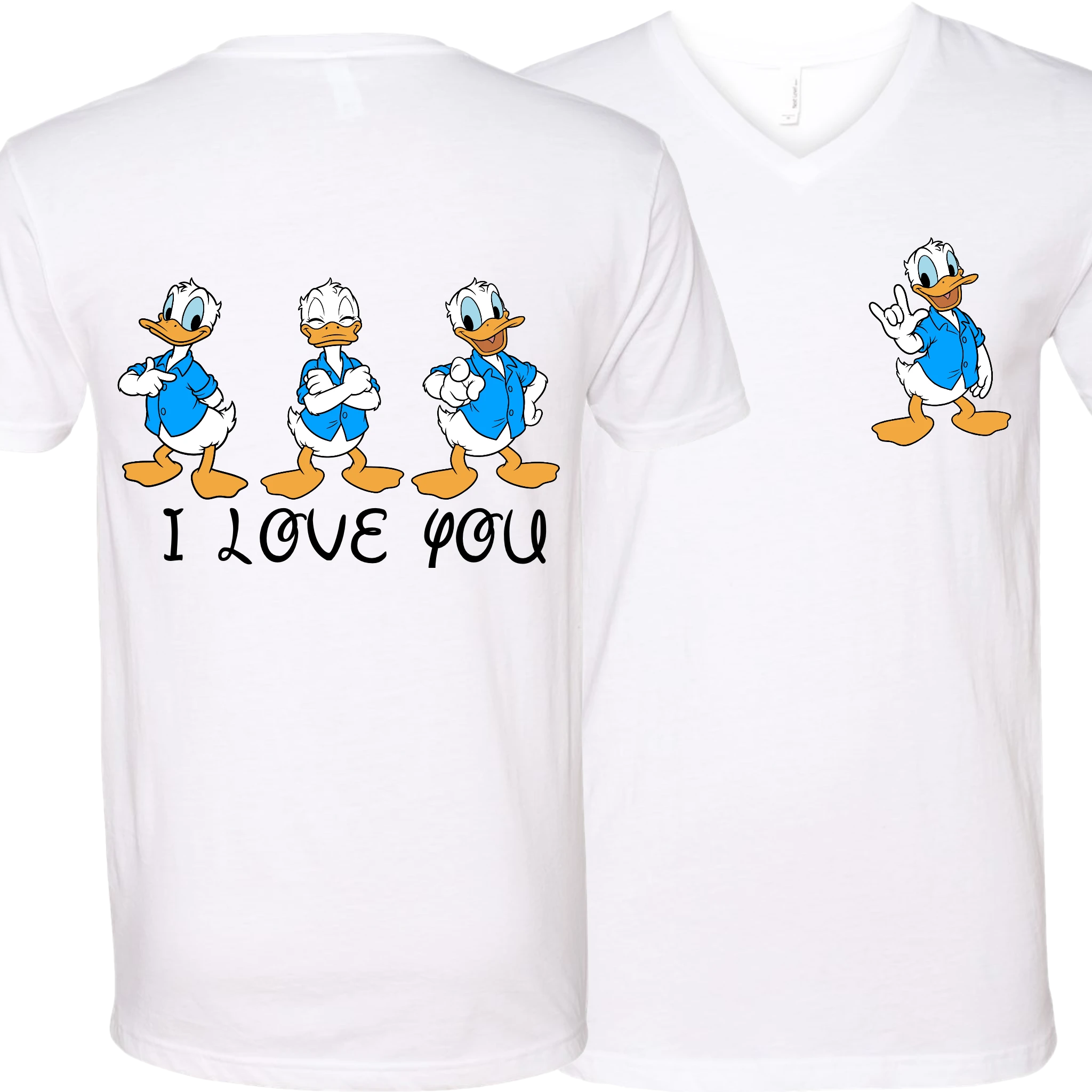 Donald ILY I Love You V-Neck T-Shirt (MEN)