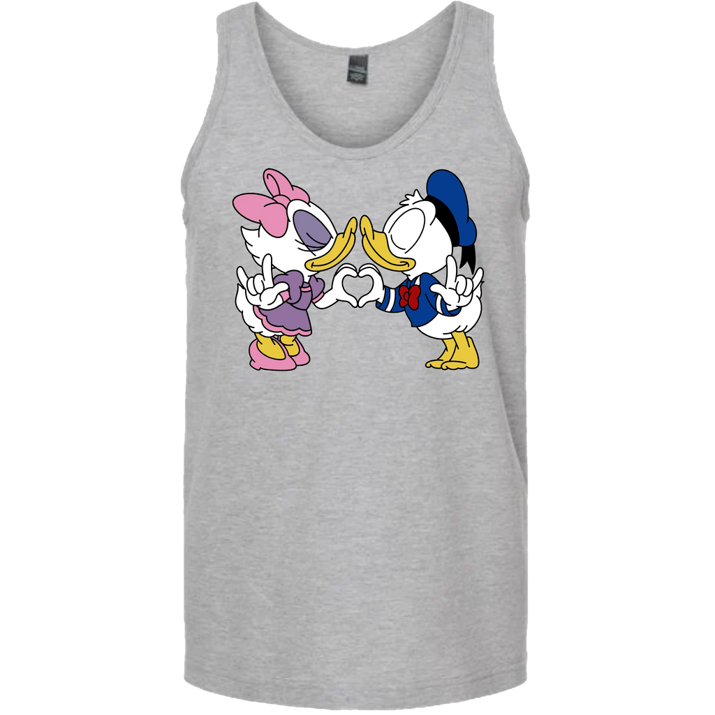 Donald & Daisy Hand Heart Tank Top (MEN)