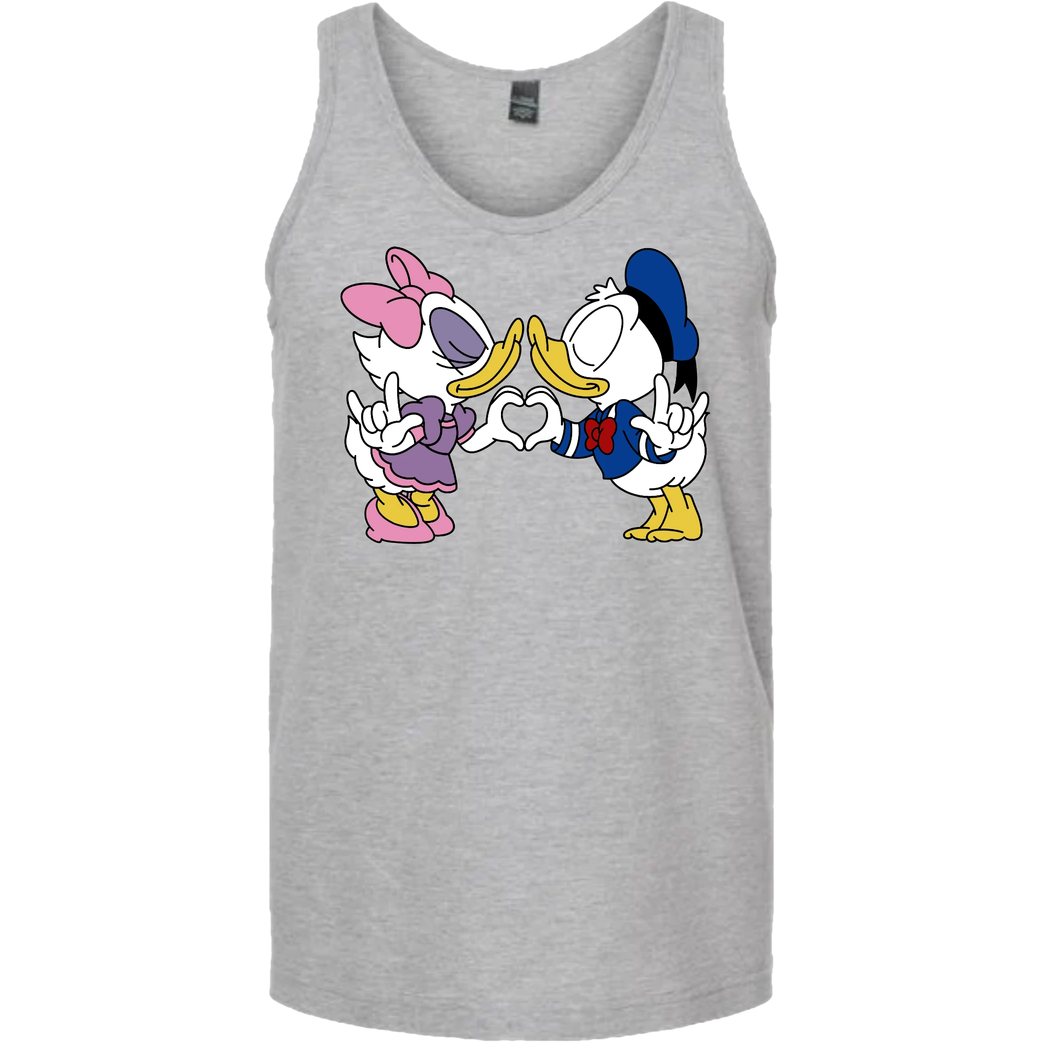 Donald & Daisy Hand Heart Tank Top (MEN)