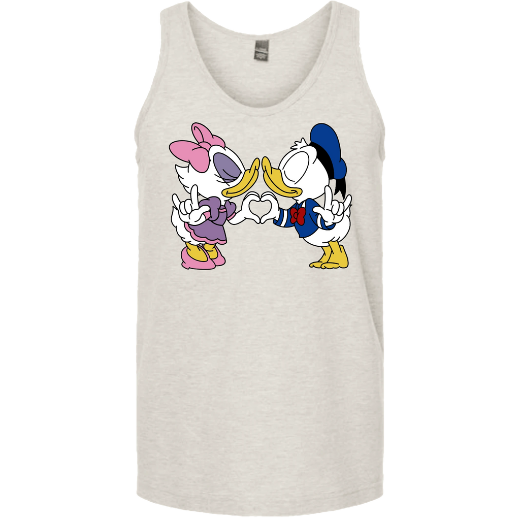 Donald & Daisy Hand Heart Tank Top (MEN)