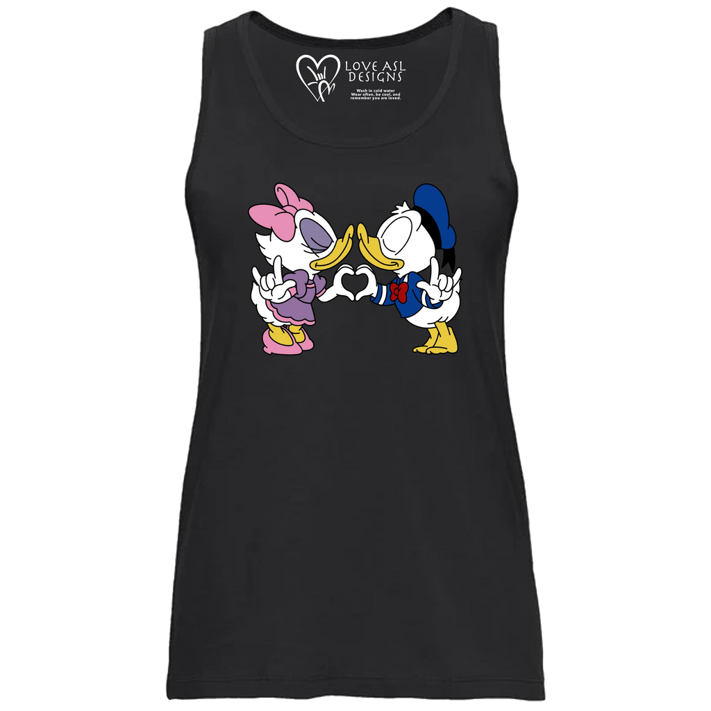 Donald & Daisy Hand Heart Tank Top (WOMEN)