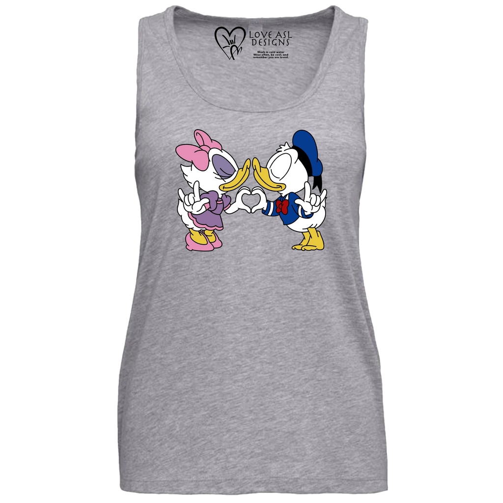 Donald & Daisy Hand Heart Tank Top (WOMEN)
