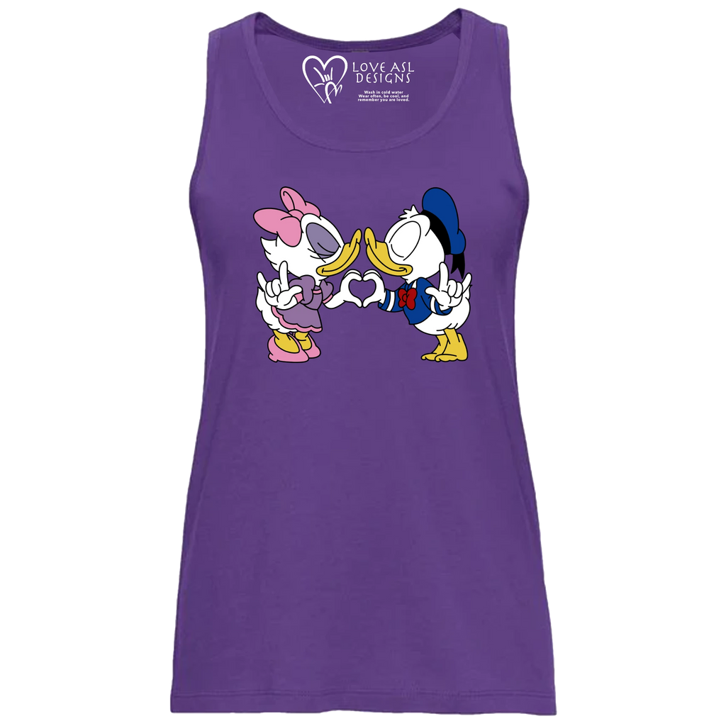 Donald & Daisy Hand Heart Tank Top (WOMEN)