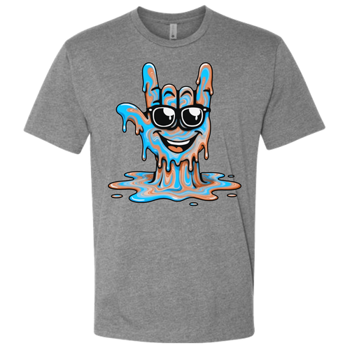 ASL Drip Face T-Shirt - Brown