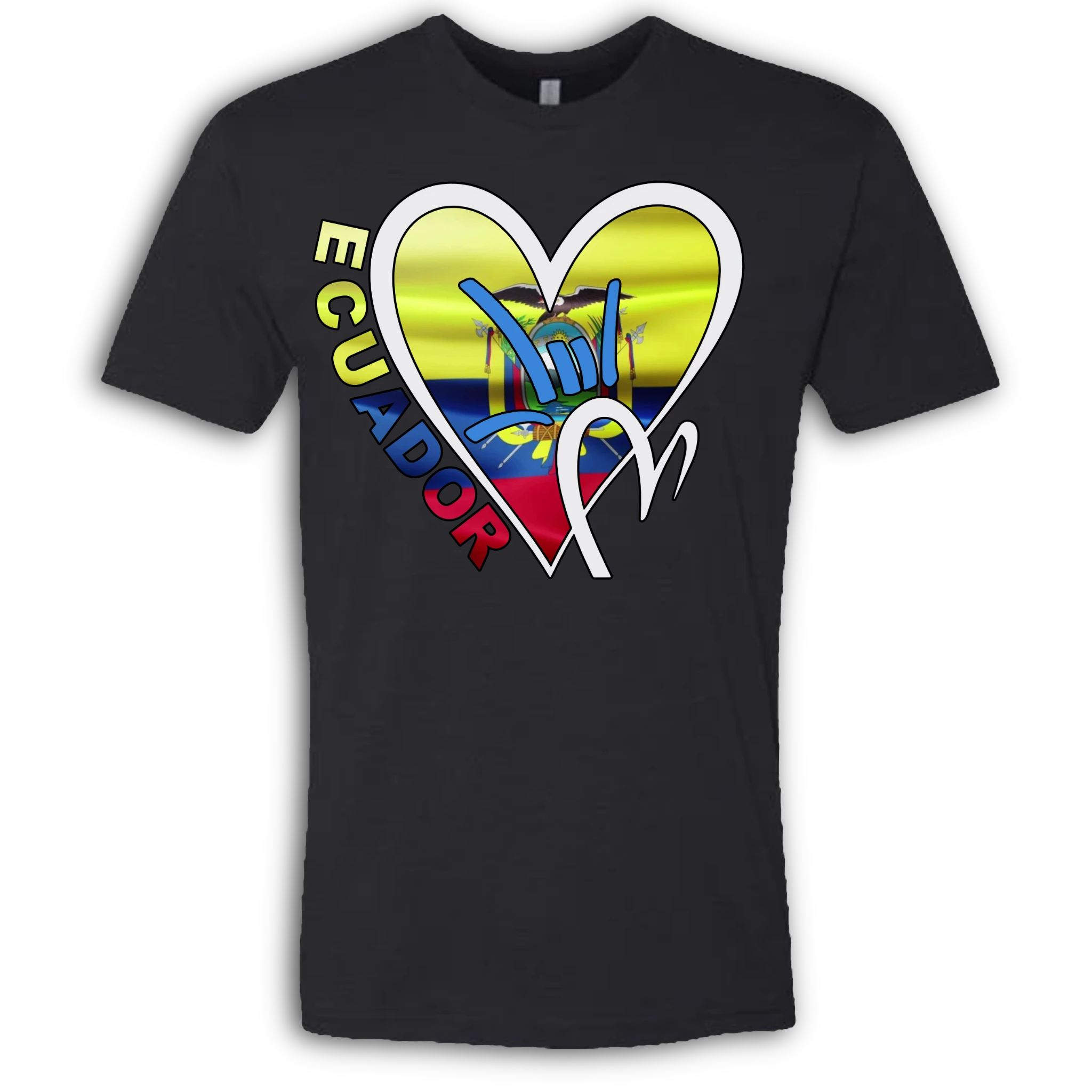 Ecuador Flag ILY HEART T-Shirt