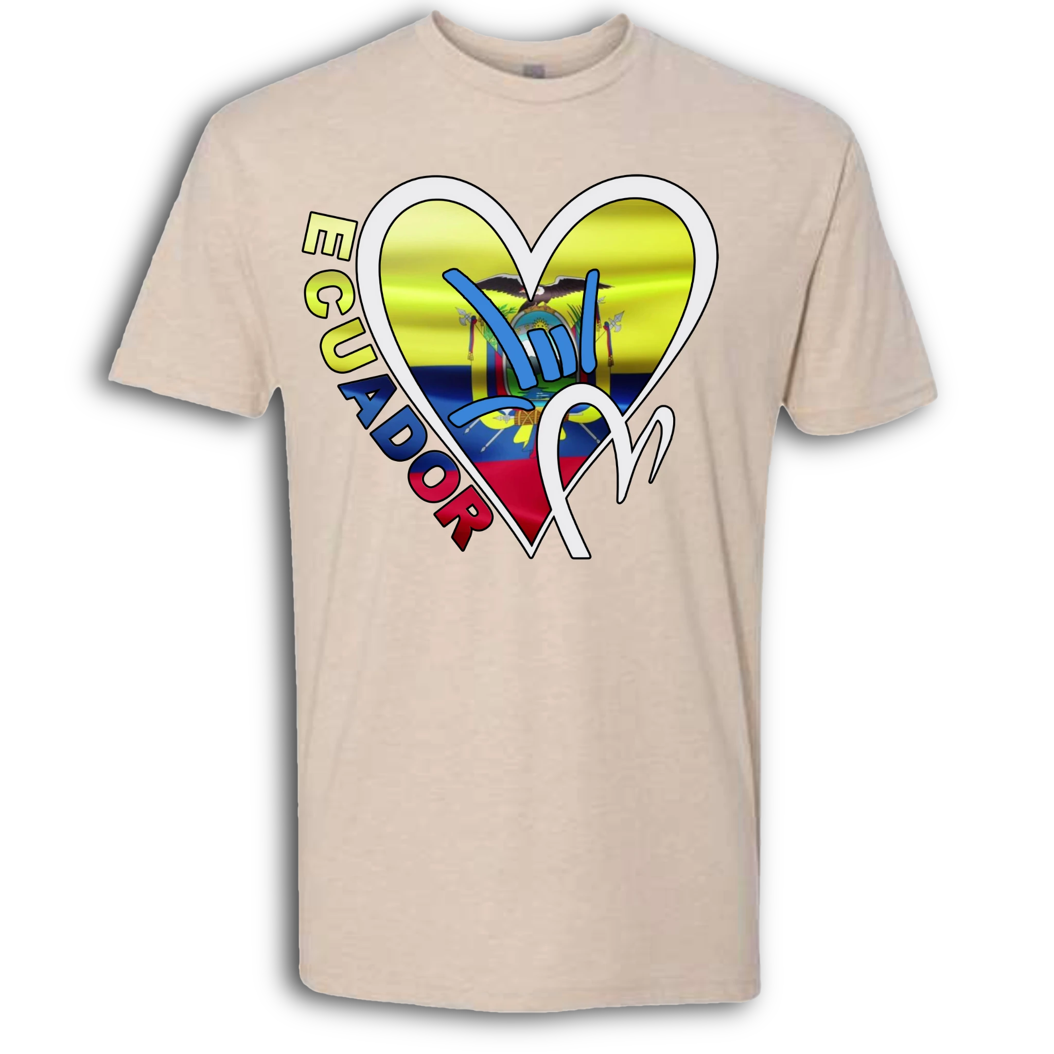Ecuador Flag ILY HEART T-Shirt