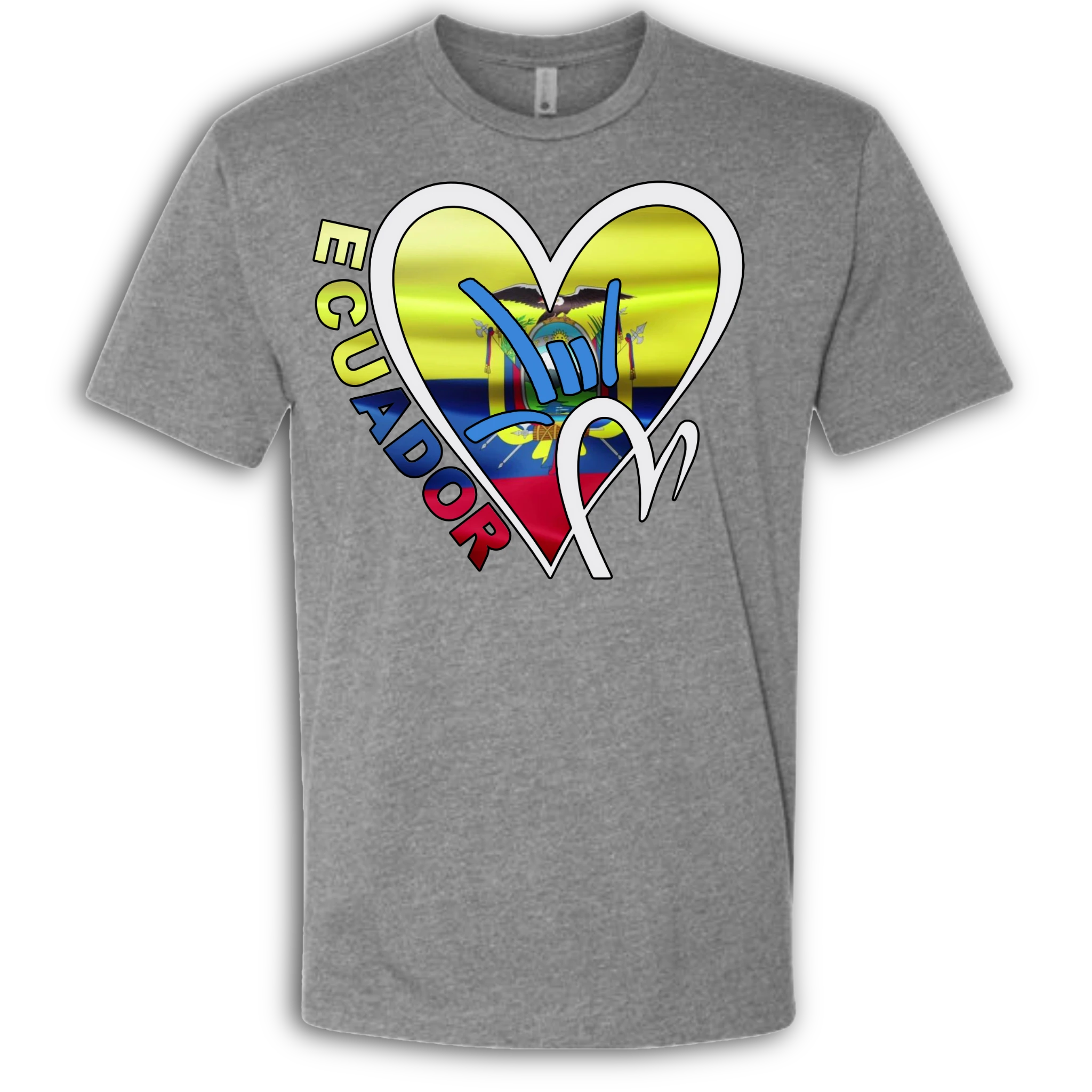 Ecuador Flag ILY HEART T-Shirt