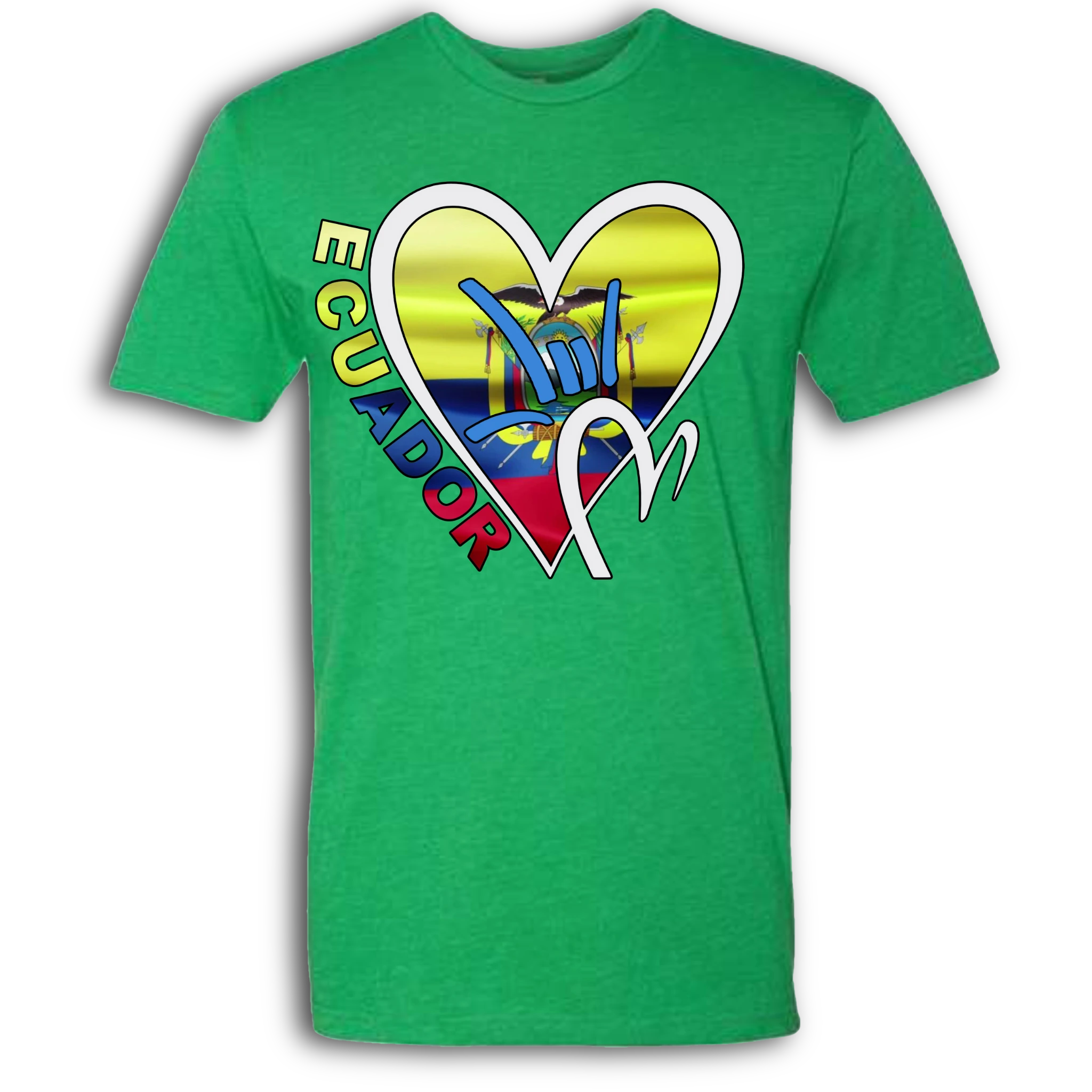 Ecuador Flag ILY HEART T-Shirt