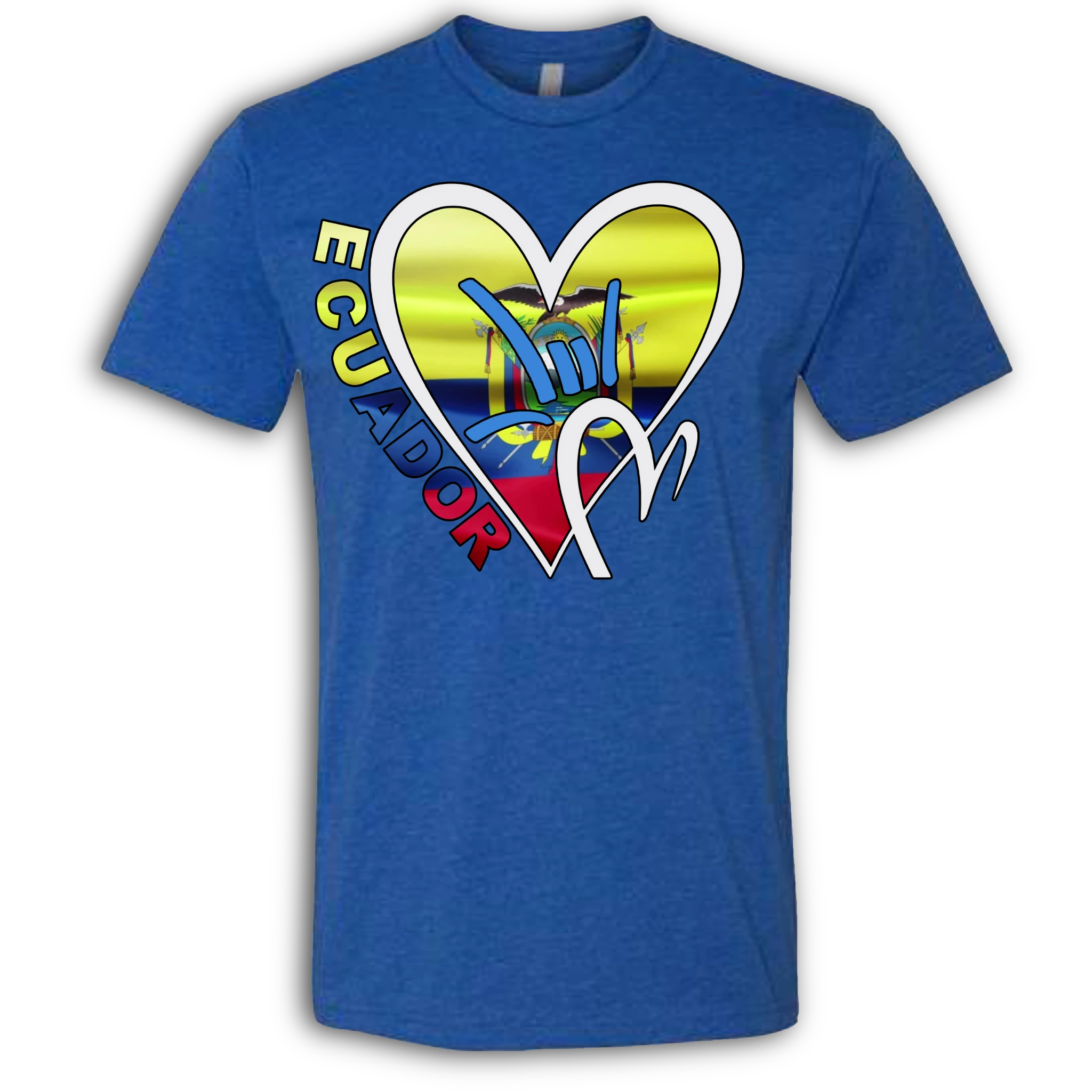 Ecuador Flag ILY HEART T-Shirt