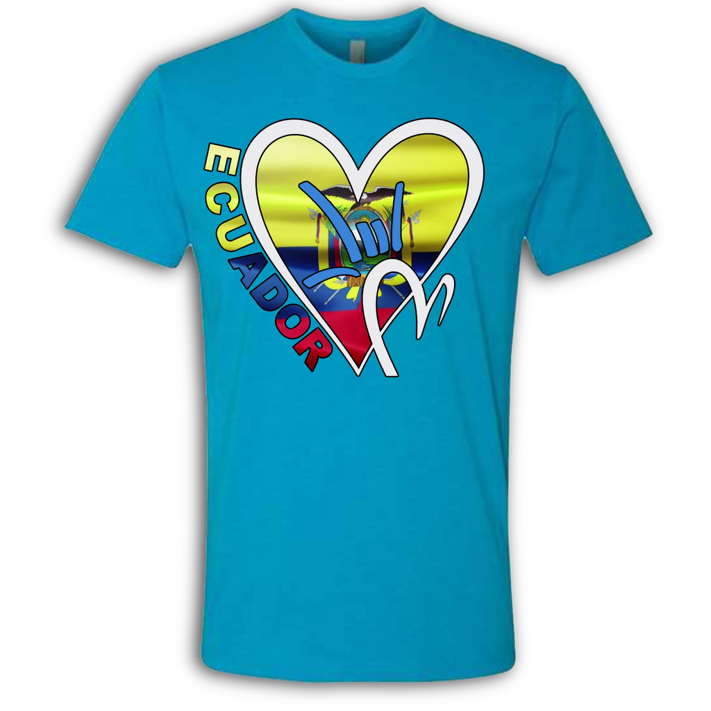 Ecuador Flag ILY HEART T-Shirt