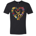 Gold ILY & Flower HEART T-Shirt