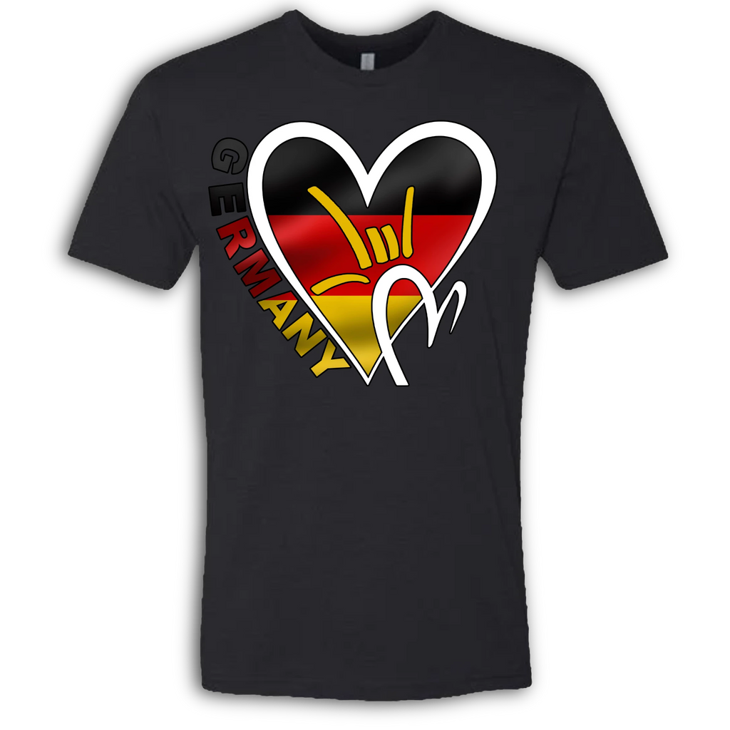 Germany Flag ILY HEART T-Shirt