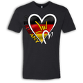 Germany Flag ILY HEART T-Shirt