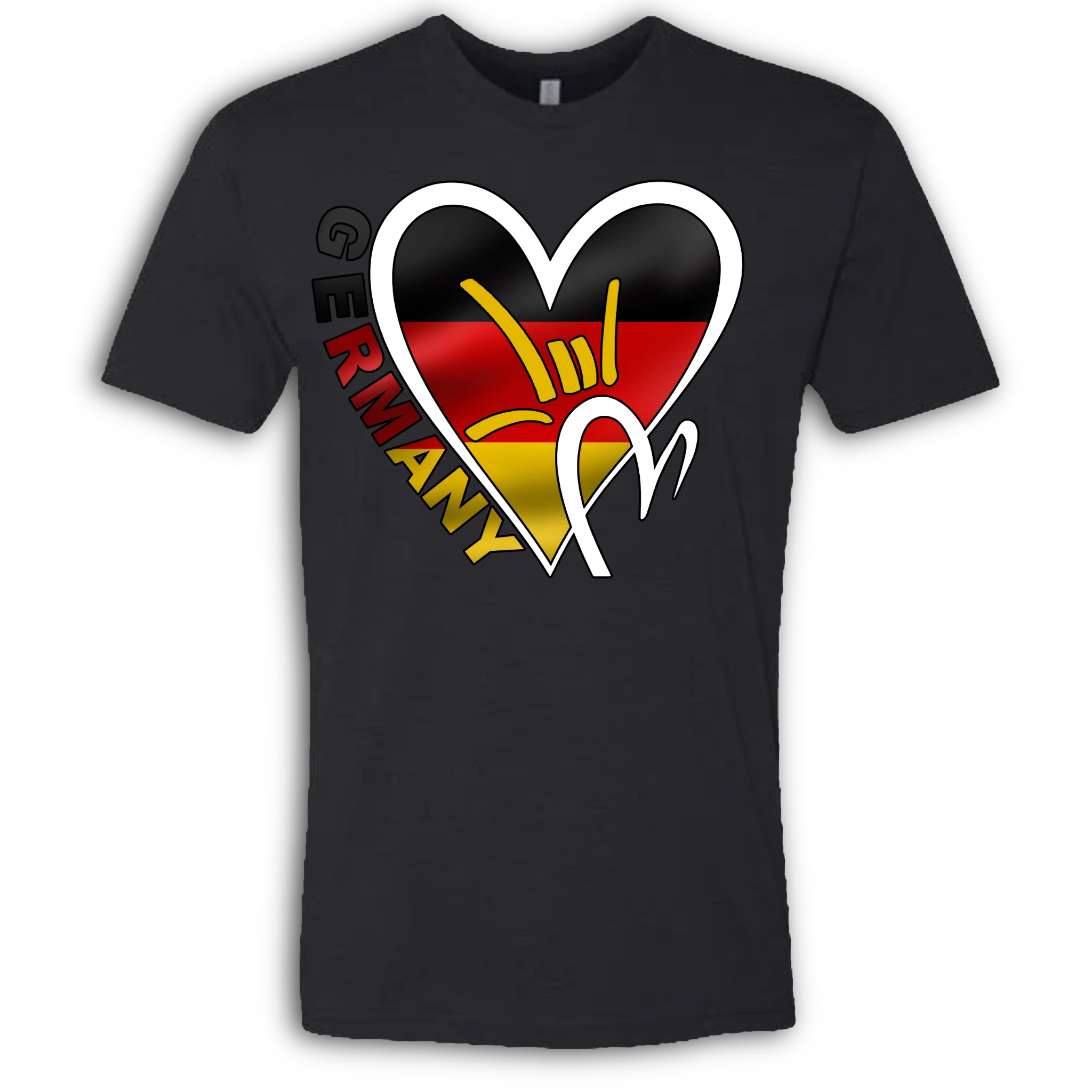 Germany Flag ILY HEART T-Shirt