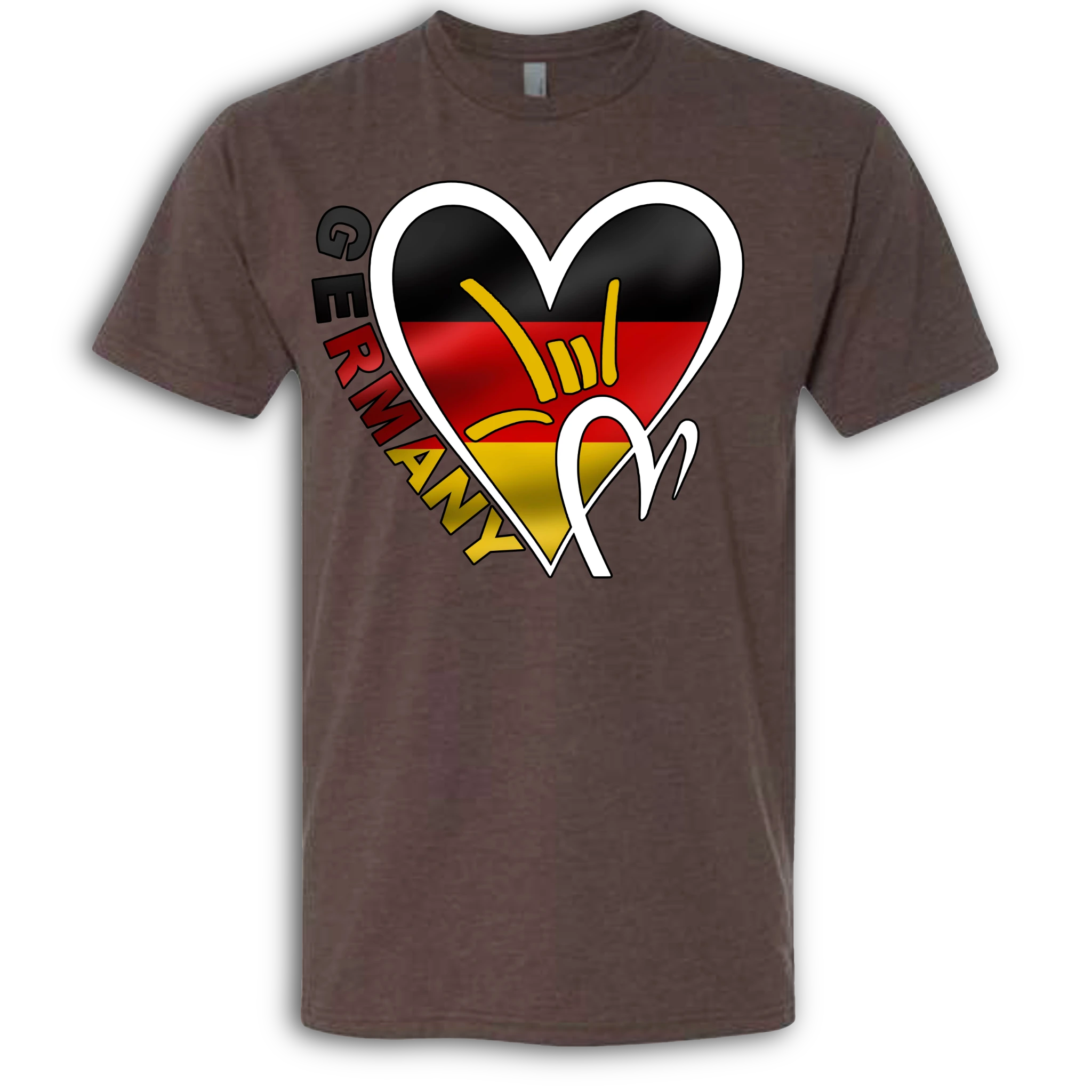 Germany Flag ILY HEART T-Shirt