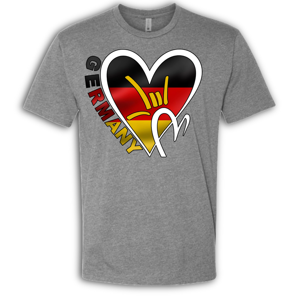 Germany Flag ILY HEART T-Shirt