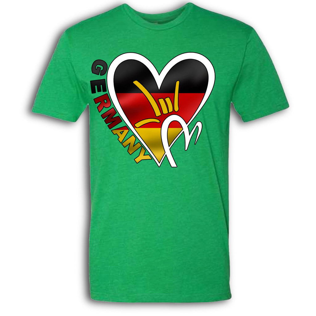 Germany Flag ILY HEART T-Shirt