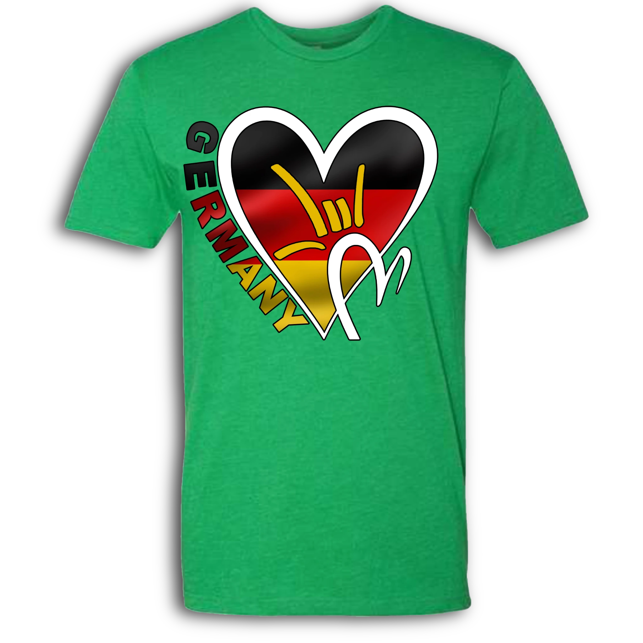 Germany Flag ILY HEART T-Shirt