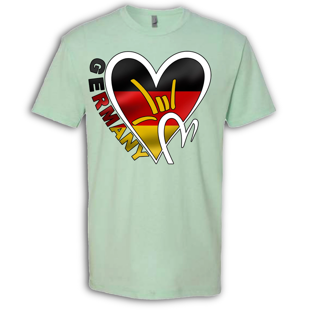 Germany Flag ILY HEART T-Shirt