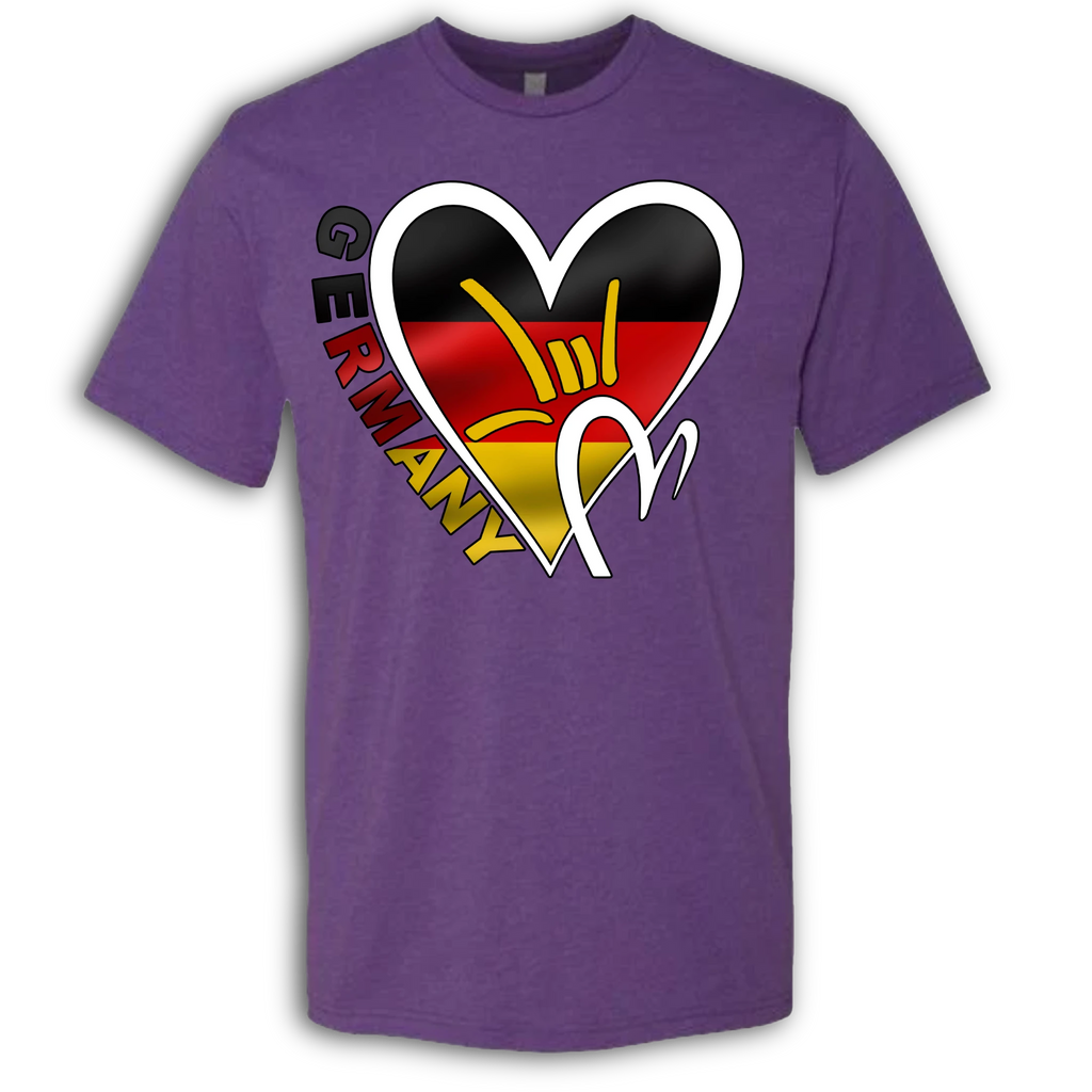 Germany Flag ILY HEART T-Shirt