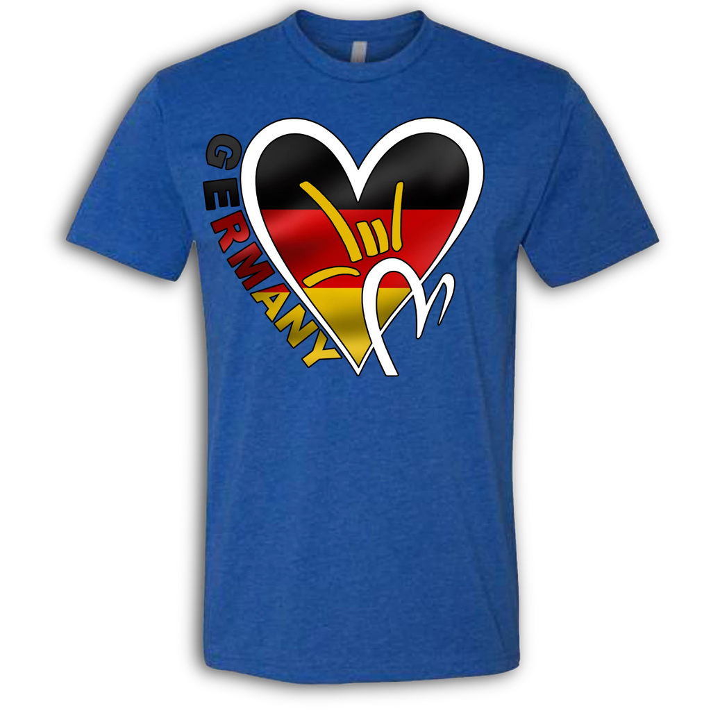 Germany Flag ILY HEART T-Shirt