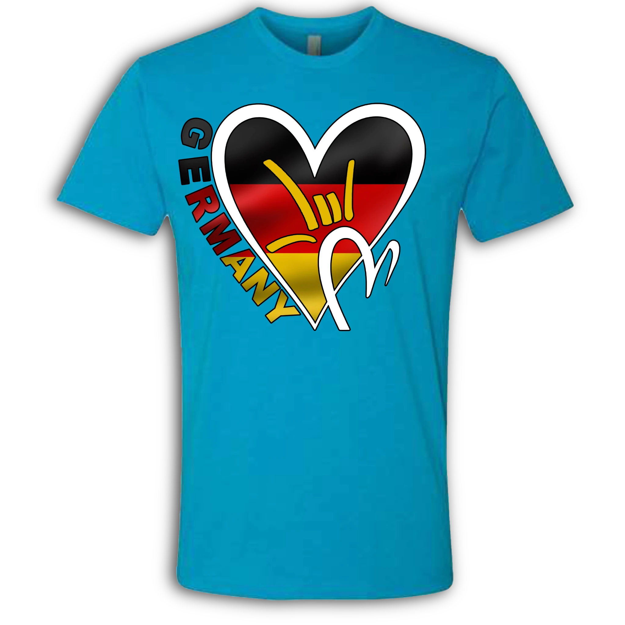 Germany Flag ILY HEART T-Shirt