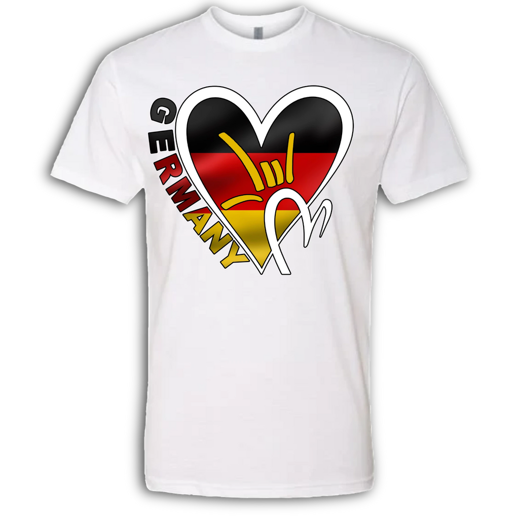 Germany Flag ILY HEART T-Shirt