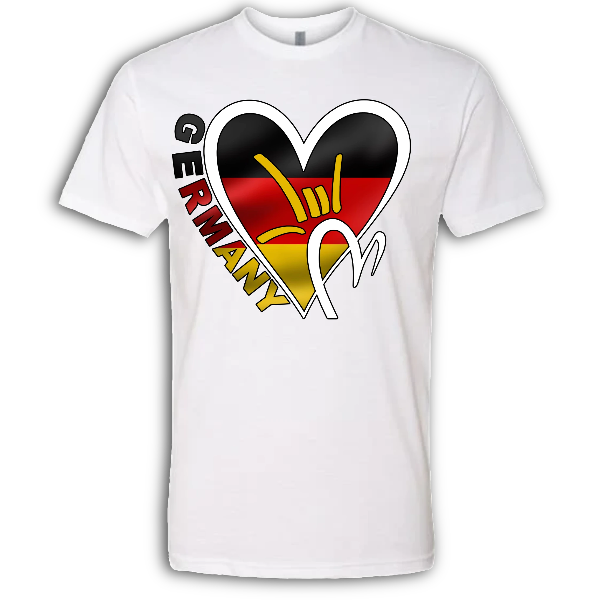 Germany Flag ILY HEART T-Shirt