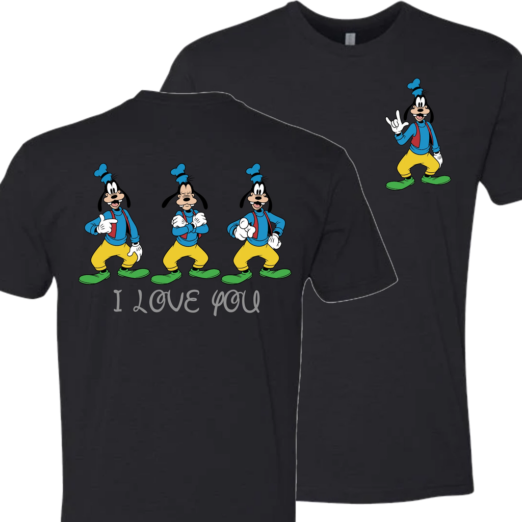 Goofy ILY I Love You T-Shirt