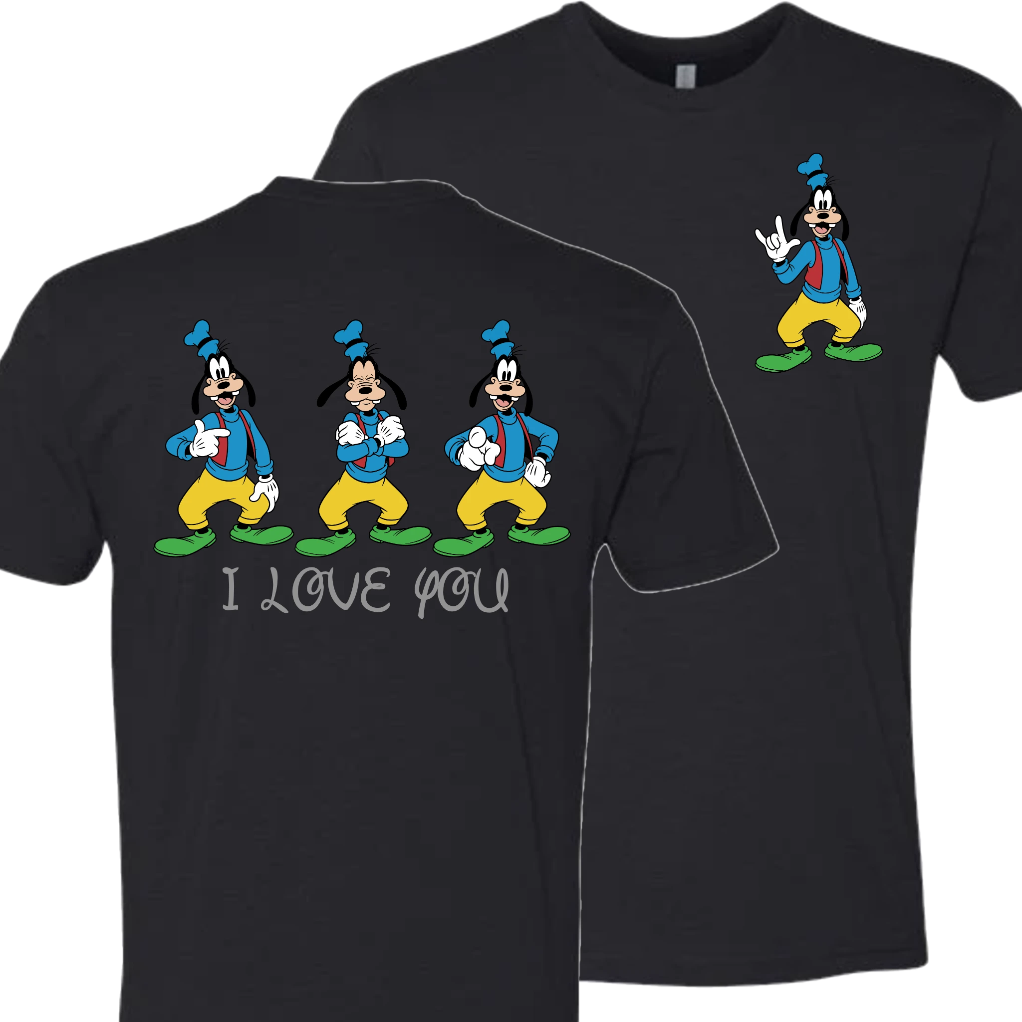 Goofy ILY I Love You T-Shirt